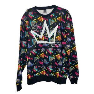 Screenshot Pullover Mens XL Pop Art Geometric Retro Urbanwear‎ Sweatshirt NWT